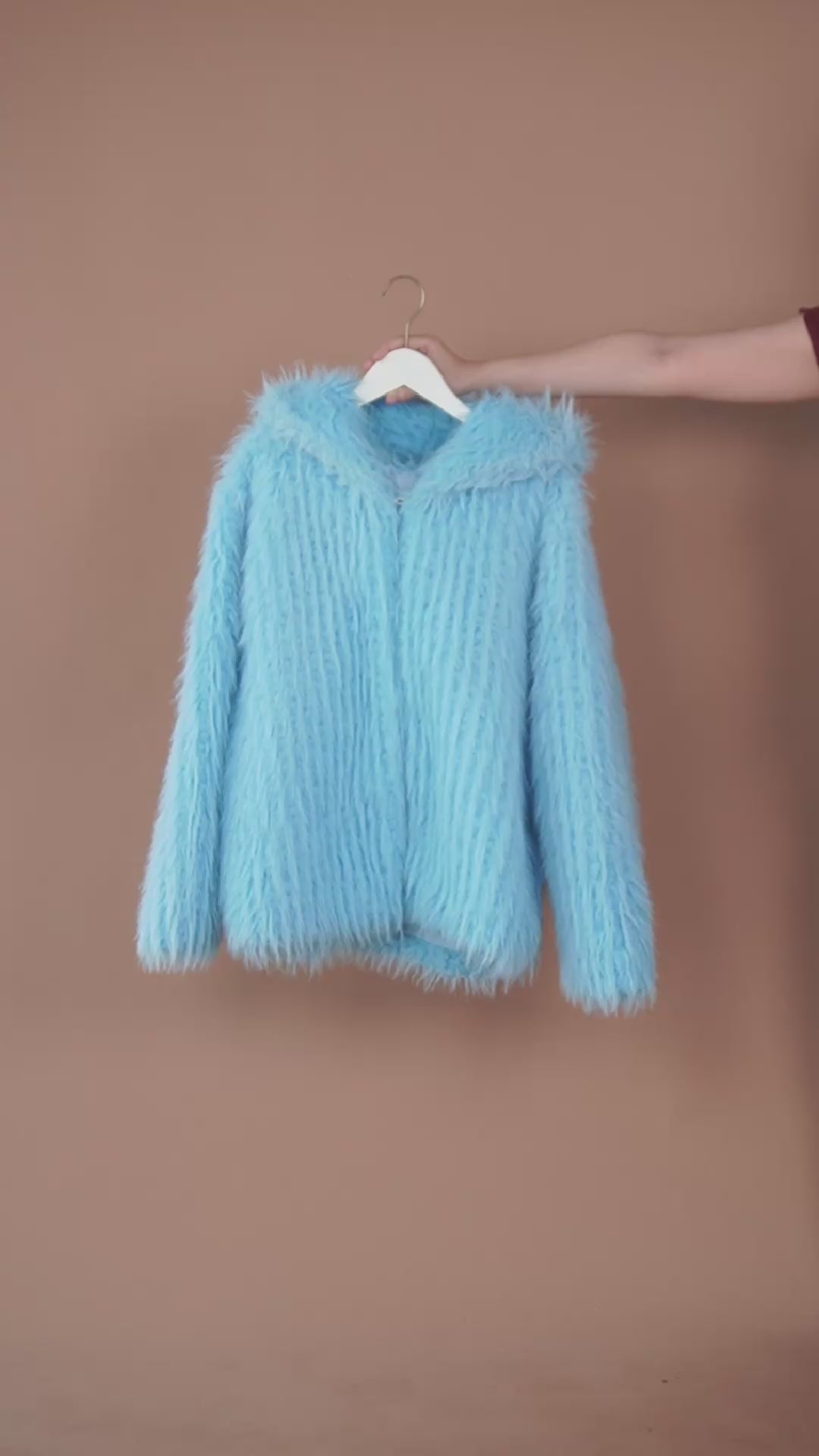 เช่าเสื้อขนเฟอร์ หญิง รุ่น UNICORN สี ฟ้า