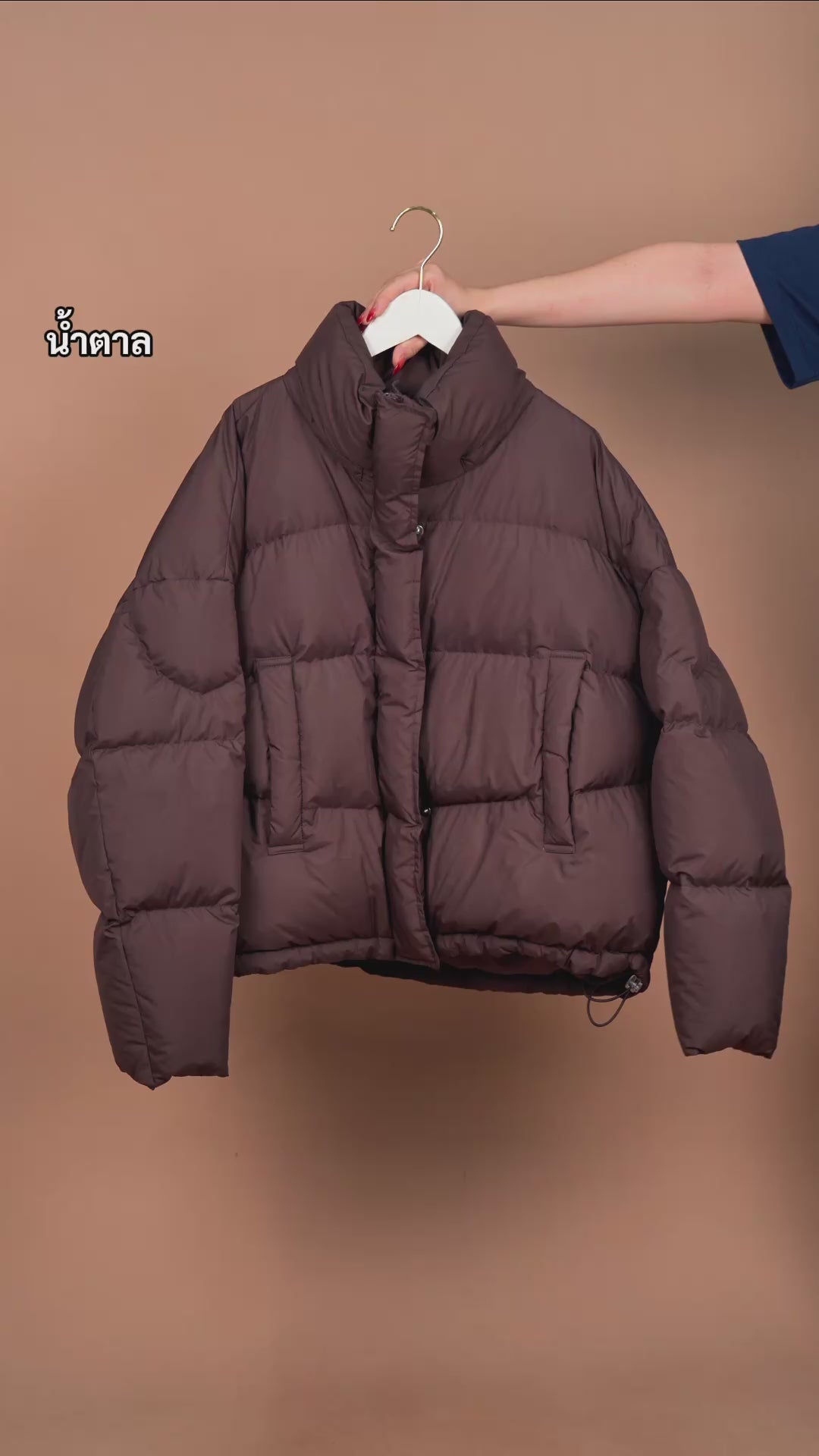 เช่าเสื้อกันหนาว หญิง รุ่น GOODS สี น้ำตาล