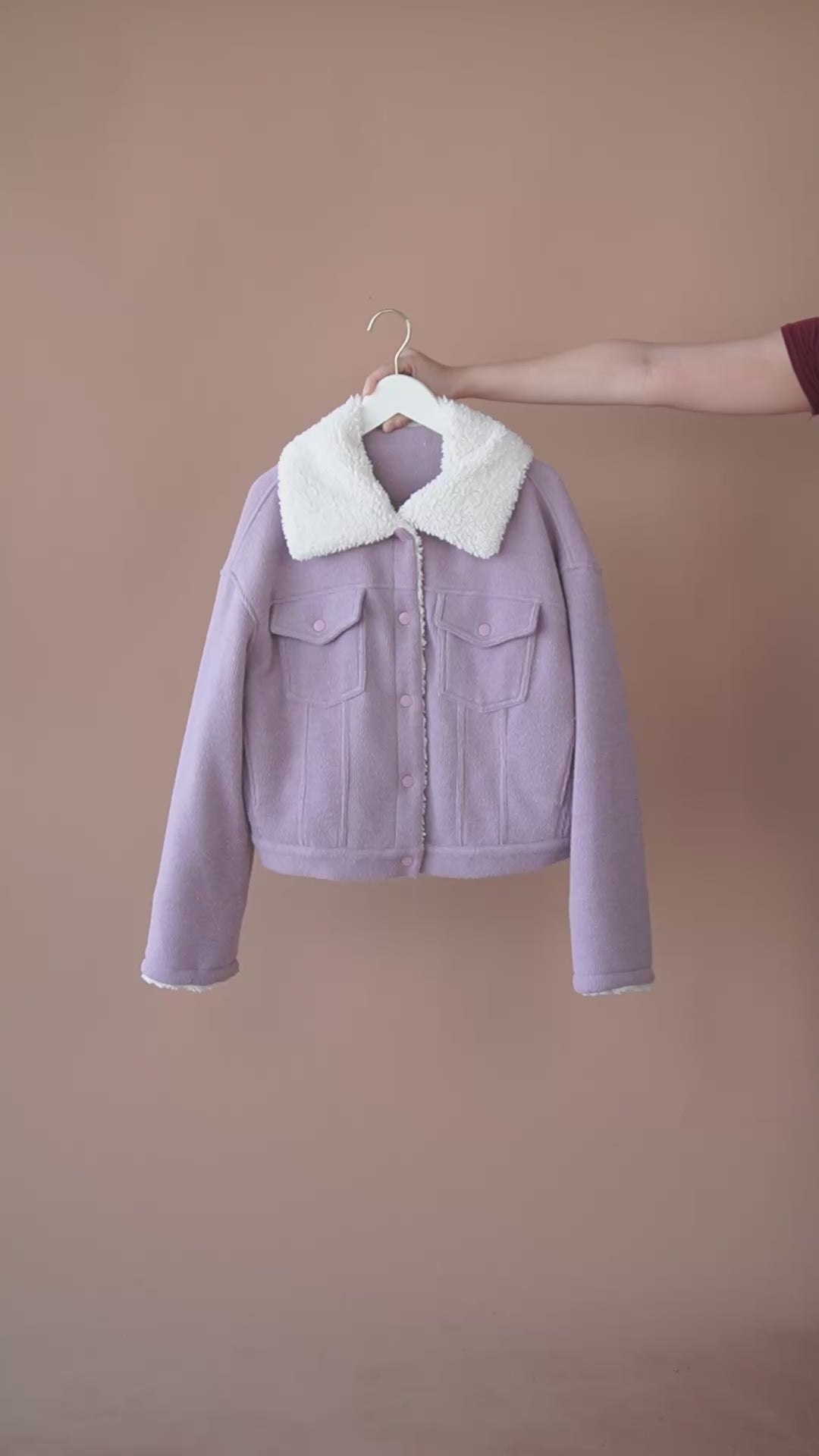 เช่าเสื้อแจ็คเก็ต หญิง รุ่น DAPHNE สี ม่วง