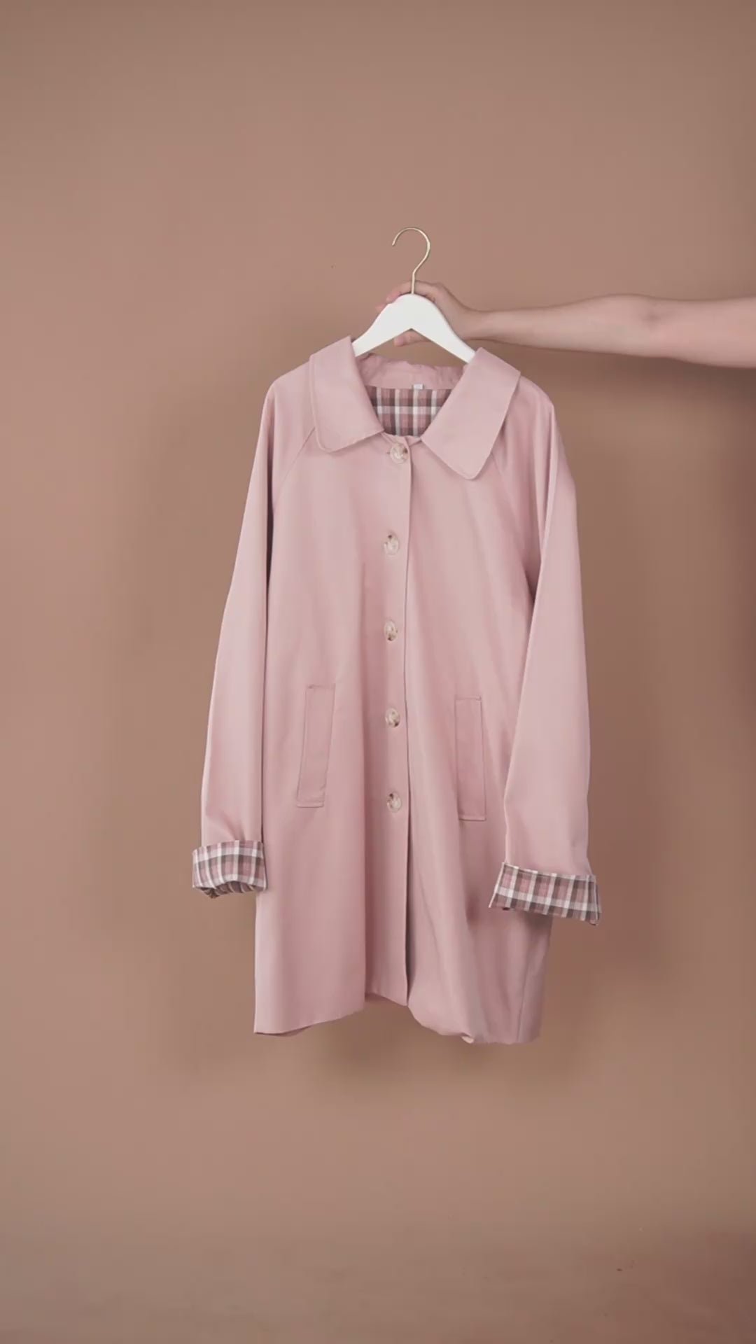 เช่าเสื้อเทรนช์โค้ท หญิง รุ่น PARURU สี ชมพู