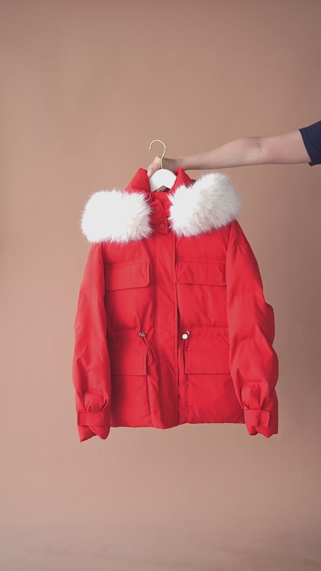 เช่าเสื้อกันหนาว หญิง รุ่น CHRISTMAS สี แดง