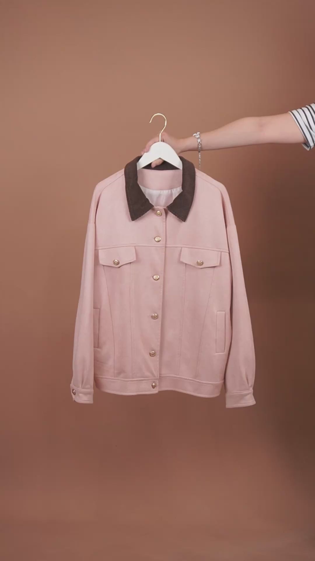 เช่าเสื้อแจ็คเก็ต หญิง รุ่น GINA สี ชมพู